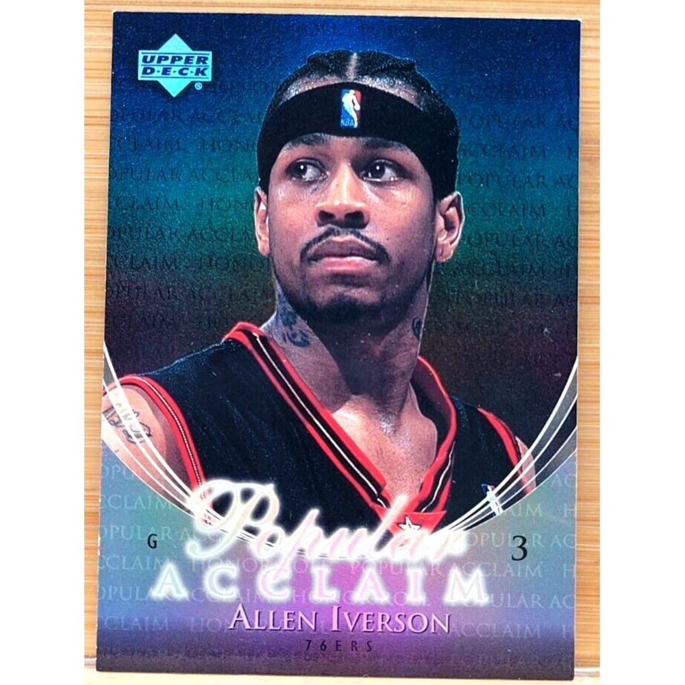 2002-03 UPPER DECK HONOR ROLL ALLEN IVERSON POPULAR‎ ACCLAIM